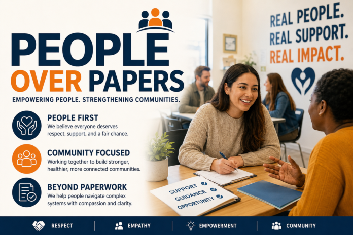 people over papers