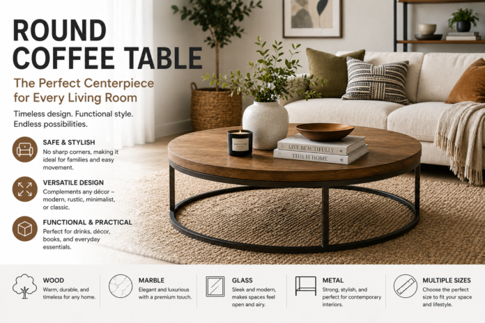 round coffee table