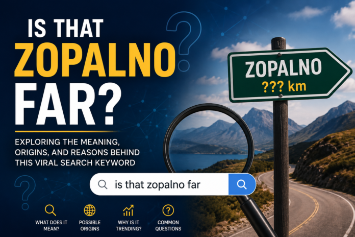 is that zopalno far